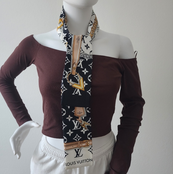 ‼️SOLD‼️ Auth Louis Vuitton Monogram Confidential Multicolor Silk Bandeau - Picture 3 of 9